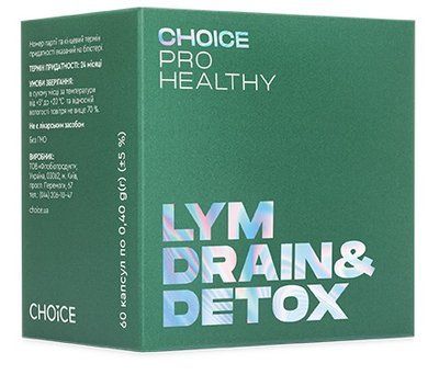 LYM DRAIN&DETOX 90 Choice Лімфодренаж і детоксикація 812007 фото